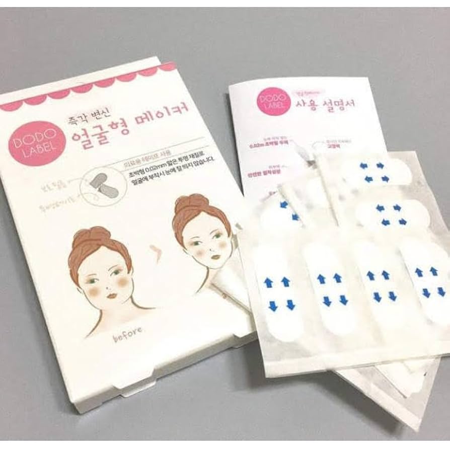 Amazon.co.jp: 韓国発 小顔テープ 80枚 リフティング たるみ